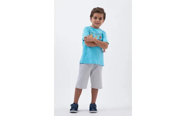 Enorsia Grey Essential Boys Jersey Shorts - Uk 3 Yrs