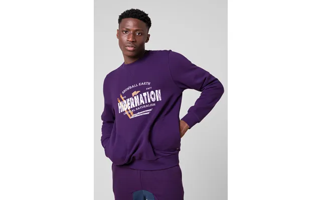 Enorsia Mens Purple Hibernation Sweatshirt - Uk M