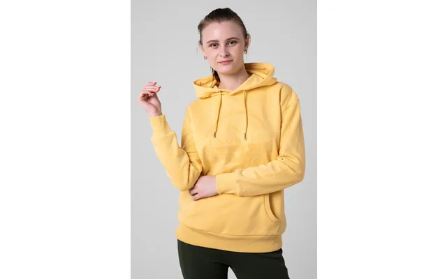 Enorsia Women Yellow Drop Shoulder Printed Hoodie - Uk 18