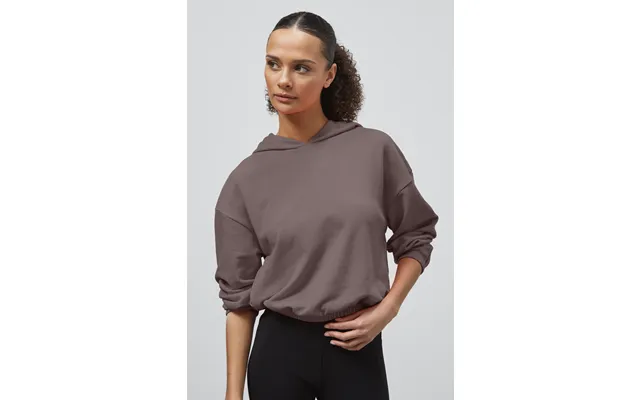Enorsia Womens Brown Jersey Hoodie With Elastic Waistband - Uk 14 product image