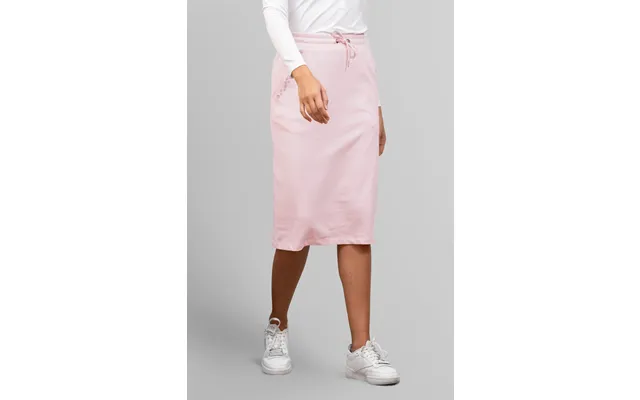 Enorsia Womens Cream Split Back Terry Midi Skirt - Uk 18
