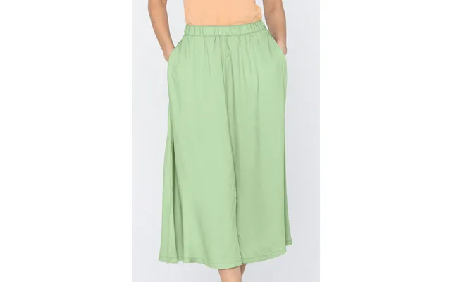 Enorsia Womens Green A-line Maxi Skirt With Front Slit - Uk 18