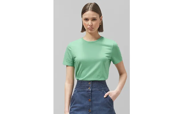 Enorsia Womens Green Essential Crew Neck T-shirt - Uk 18