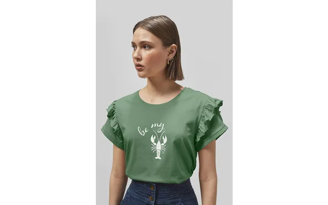 Enorsia Womens Green Lobster Hd Print T-shirt - Uk 12
