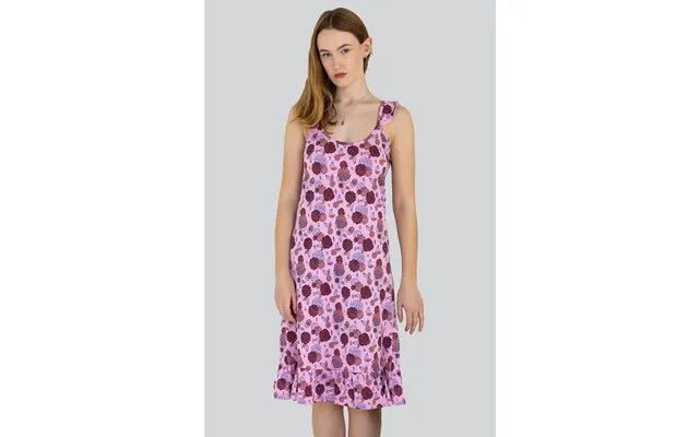 Enorsia Women's Pink Jersey Cami Nightdress With Frill Detailing - Uk 12