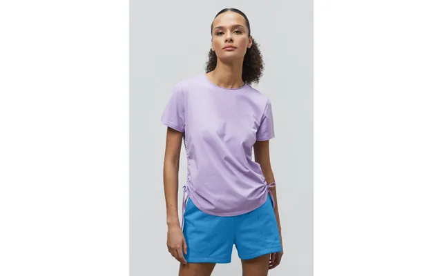 Enorsia Womens Purple Ruched Side Seam T-shirt - Uk 16 product image