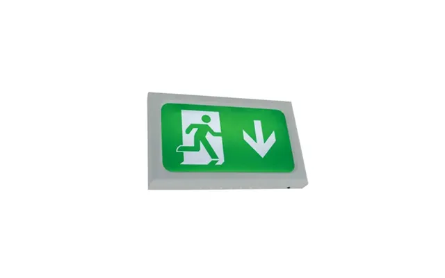 Ansell Encore Exit Box Maintained Non-maintained Lithium 3w Silver Grey