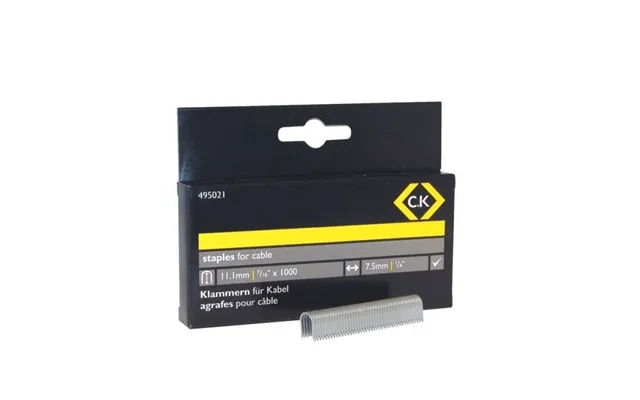 Ck Cable Staple 7.5mm Wide X 11.1mm Deep Box Of 1000