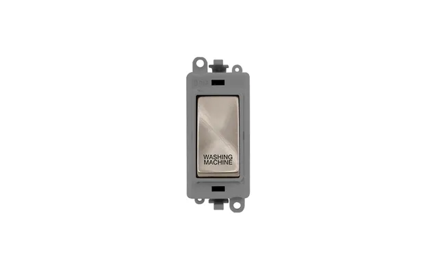 Click 20ax Brushed Stainless Dp Rocker Switch Module Washing Machine Insert Grey