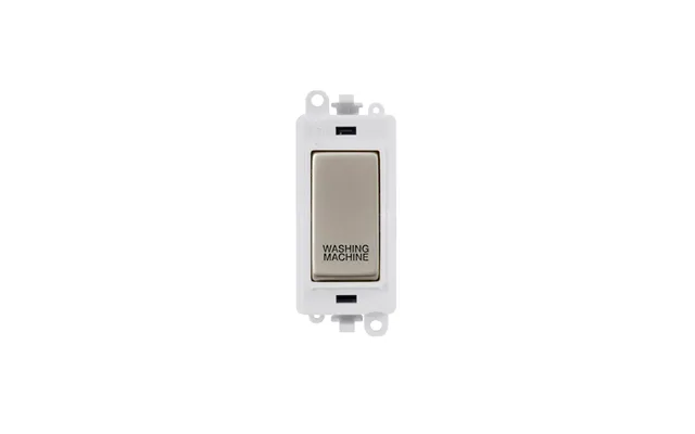 Click 20ax Pearl Nickel Dp Rocker Switch Module Washing Machine Insert Polar White