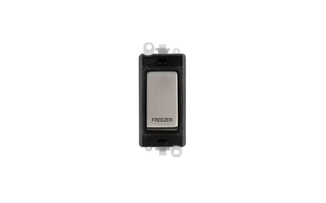 Click 20ax Stainless Steel Double Pole Rocker Switch Module Freezer Insert Black