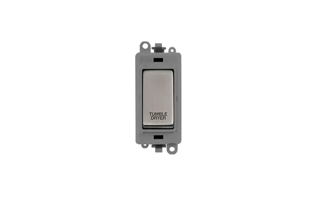 Click 20ax Stainless Steel Dp Rocker Switch Module Tumble Dryer Insert Grey
