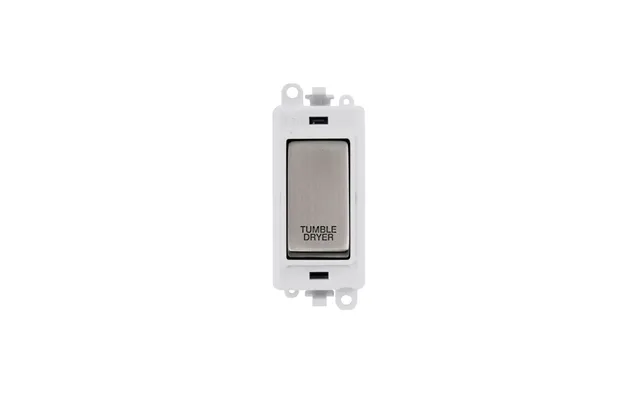 Click 20ax Stainless Steel Dp Rocker Switch Module Tumble Dryer Insert Polar White