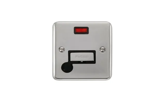 Click Deco Plus Fused Spur Polished Chrome Black Inserts Neon Light Flex Outlet