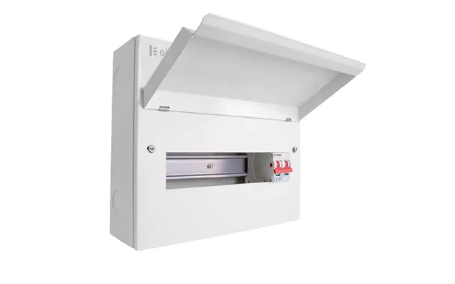 Click Elucian 12 Way Metal Consumer Unit With 100a Mains Switch 10 Useable Ways
