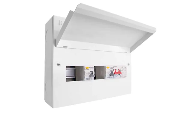 Click Elucian 14 Way Metal Consumer Unit With 100a Mains Switch 2 X 80a 30ma Rcd 2 Pole Spd 6 Useable Ways