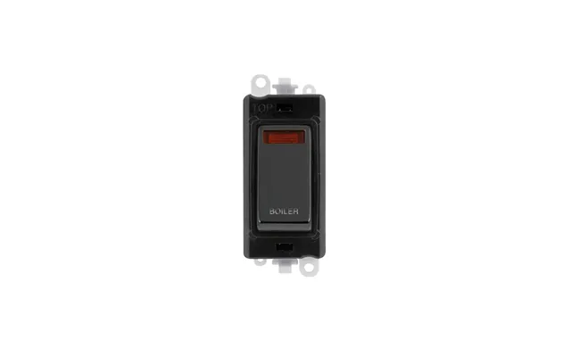 Click Gridpro 20ax Black Nickel Dp Switch Module With Neon Boiler Insert Black