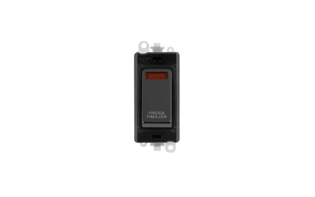 Click Gridpro 20ax Black Nickel Dp Switch Module With Neon Fridge Freezer Insert Black