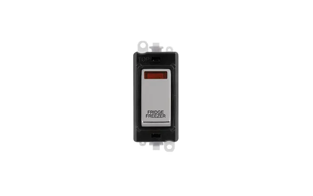 Click Gridpro 20ax Polished Chrome Dp Switch Module With Neon Fridge Freezer Insert Black