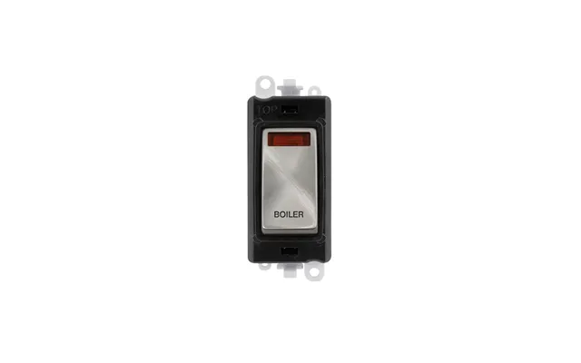 Click Gridpro 20ax Satin Chrome Dp Switch Module With Neon Boiler Insert Black