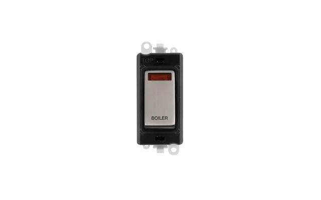 Click Gridpro 20ax Stainless Steel Dp Switch Module With Neon Boiler Insert Black