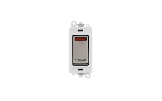 Click Gridpro 20ax Stainless Steel Dp Switch Module With Neon Freezer Insert Polar White