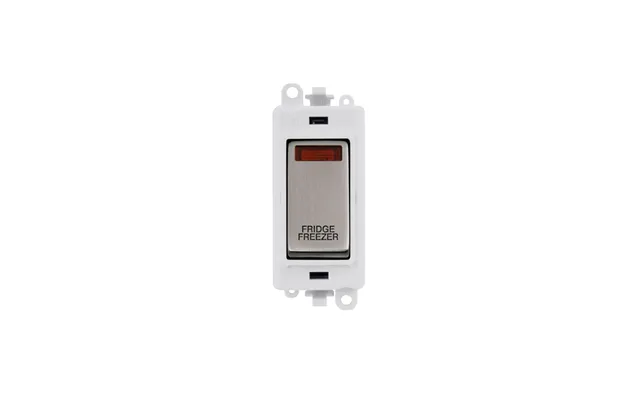 Click Gridpro 20ax Stainless Steel Dp Switch Module With Neon Fridge Freezer Insert Polar White