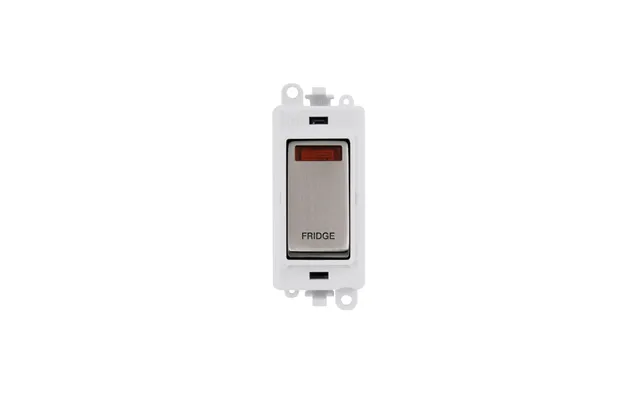 Click Gridpro 20ax Stainless Steel Dp Switch Module With Neon Fridge Insert Polar White