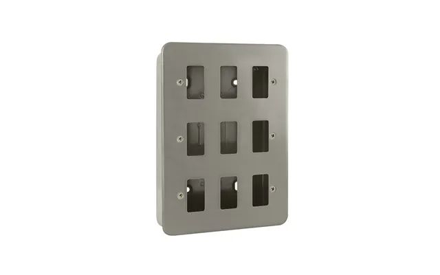Click Gridpro Metal Clad 9 Gang Frontplate With Back Box