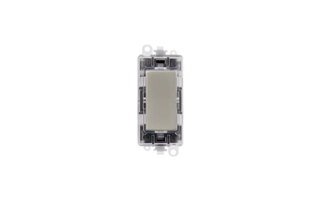 Click Gridpro Pearl Nickel Transparent Illuminated Blank Module Insert Red Led