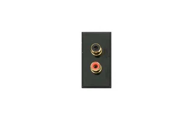 Click New Media Twin Rca Phono Module Black