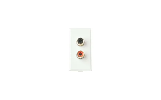Click New Media Twin Rca Phono Module White