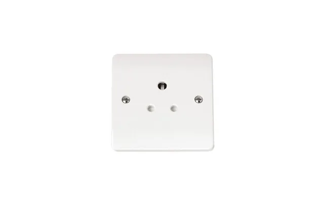 Click Unswitched Round Pin Socket 5a White Pvc