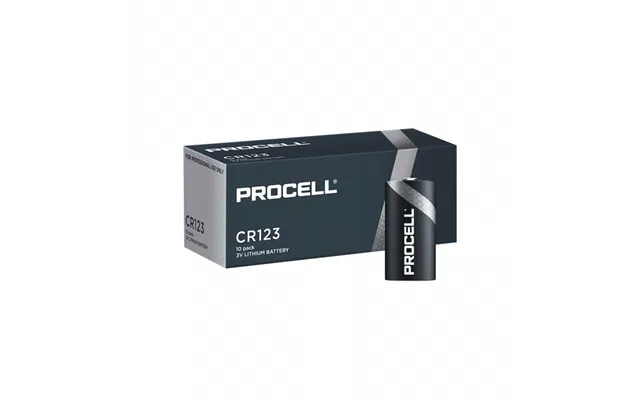 Duracell Procell Cr123 Circular Lithium Battery 3v Pack Of 10