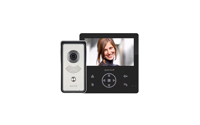 Esp Video Door Entry Kit With Record Facility Black Gui Monitor