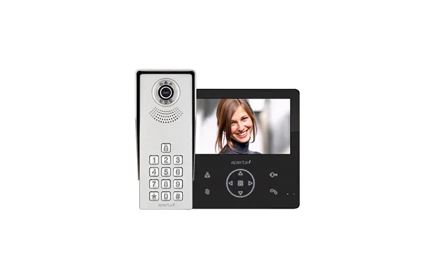 Esp Video Door Keypad Kit With Black Gui Monitor