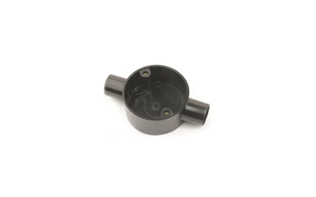 Falcon Trunking 20mm 2 Way Through Box Black Single Only