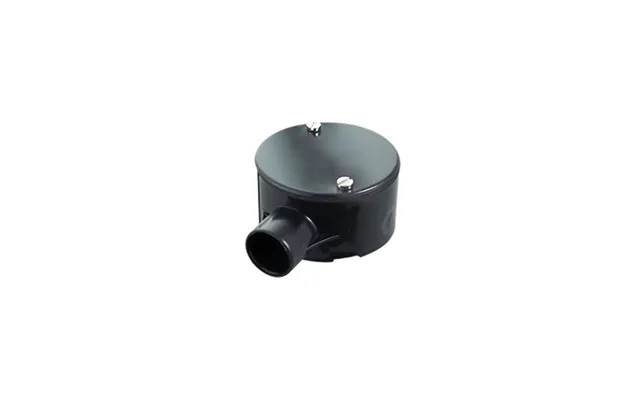 Falcon Trunking 25mm 1 Way Terminal Box Black Pack Of 10