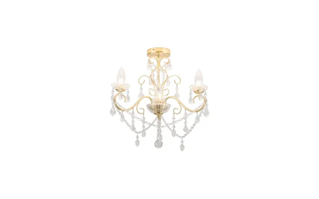 Forum Vela 3 Light Flush Chandelier Satin Brass