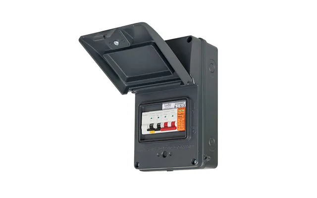Fusebox Ip65 32a Bi-directional Mini Rcbo T2 Spd Consumer Unit Grey