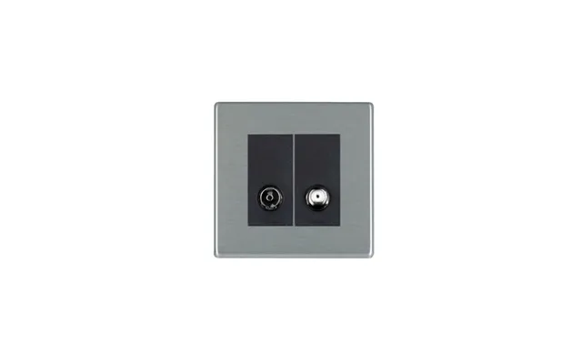 Hamilton Hartland G2 Ss 2 Gang Non-isolated Tv Sat 2in 2out Black