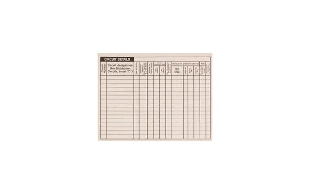Industrial Signs Circuit Detail Label 148mm X 110mm Pack Of 20