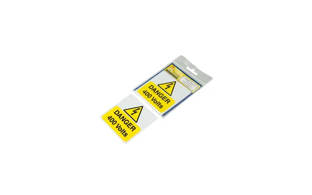 Industrial Signs Danger 400v Label 75mm X 75mm Pack Of 5