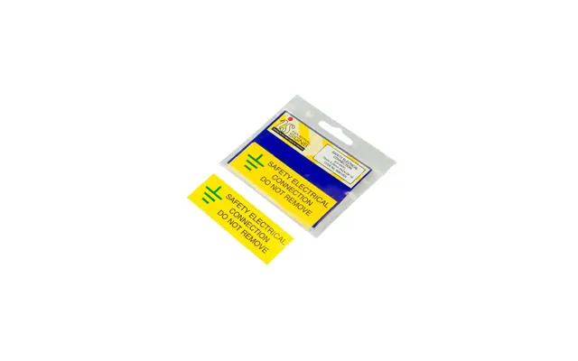 Industrial Signs Safety Electrical Connection Label 75mm X 25mm Pack Of 10