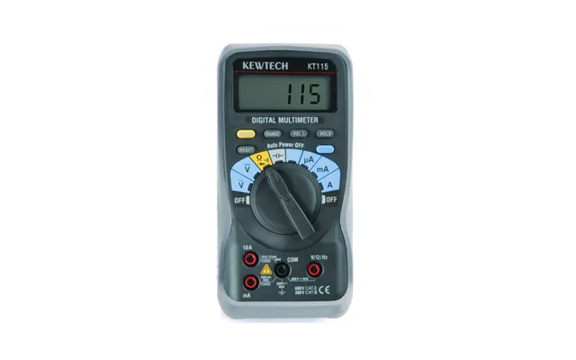 Kewtech Kt115 Multimeter 600v & 10a Ac Dc