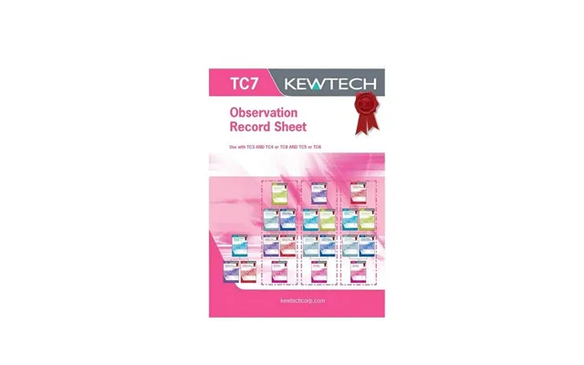 Kewtech Tc7 40pgs Observation Record Sheet