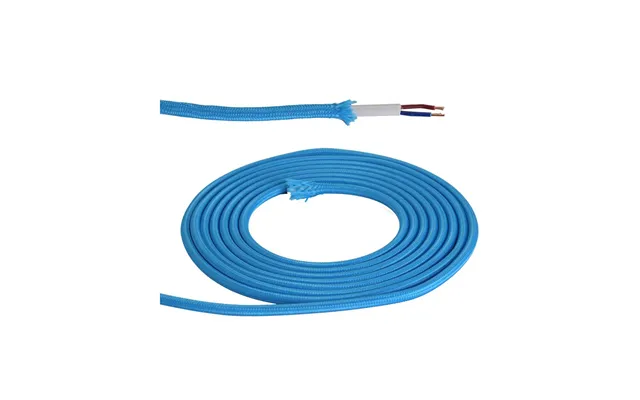 Luxuria Glorelle 1m Blue Braided 2 Core 0.75mm Cable