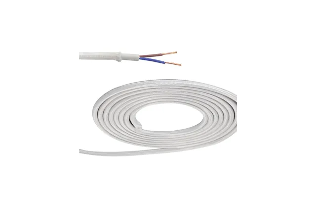 Luxuria Glorelle 1m White Braided 2 Core 0.75mm Cable