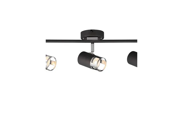 Luxuria Selene 3 Light Linear Bar Spotlight Gu10 Graphite Polished Chrome