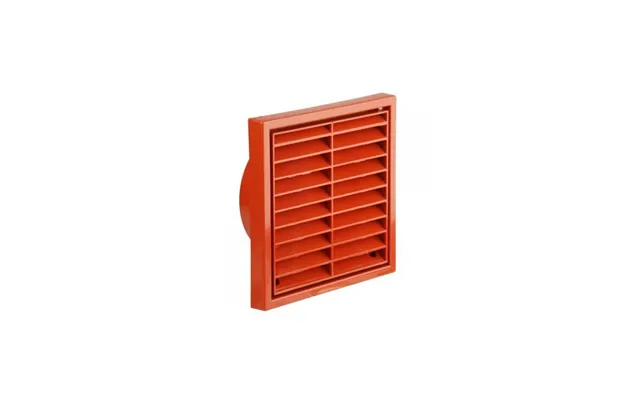 Manrose 100mm 4 Fixed Louvre Grille Terracotta